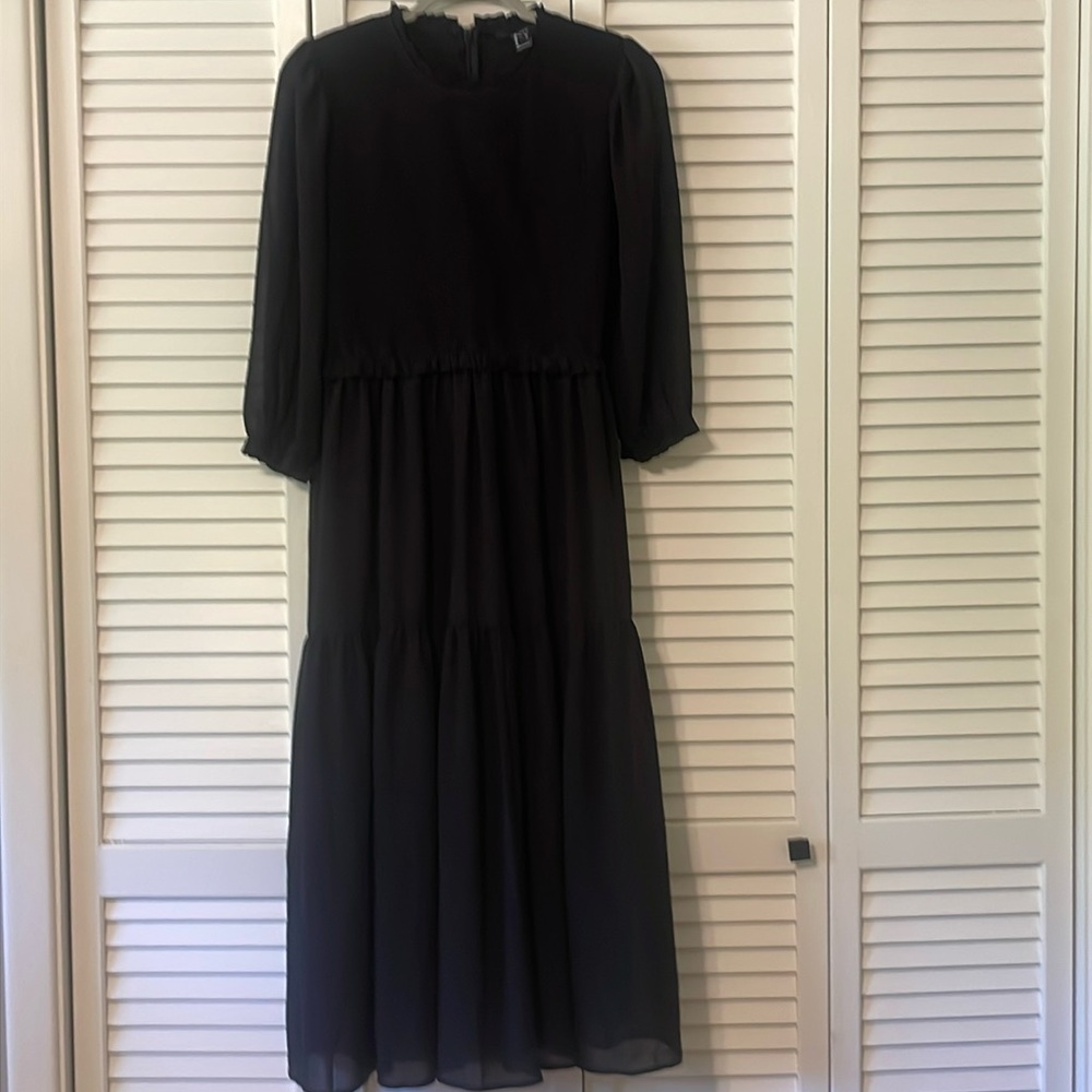 Forever 21 Black Long Sleeve Dress